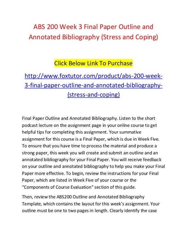 purchase annotated bibliography